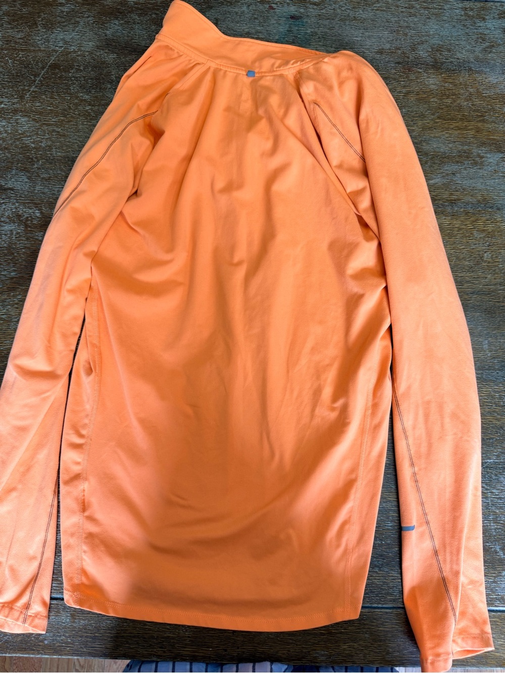 Nike women’s Orange Half-Zip Lightweight Pullover Jacket - Picture 2 of 5
